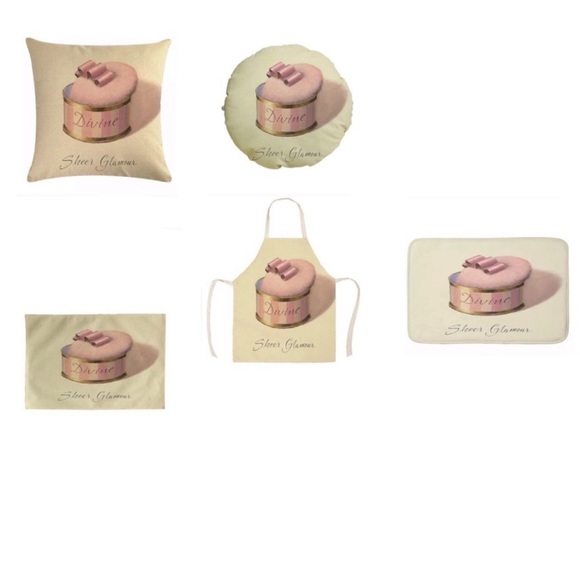 SET OF 5 PIECES. Pink Powder design.NWT - Picture 3 of 3